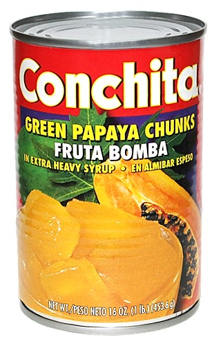 Papaya chunks  in syrup by Conchita 16 oz